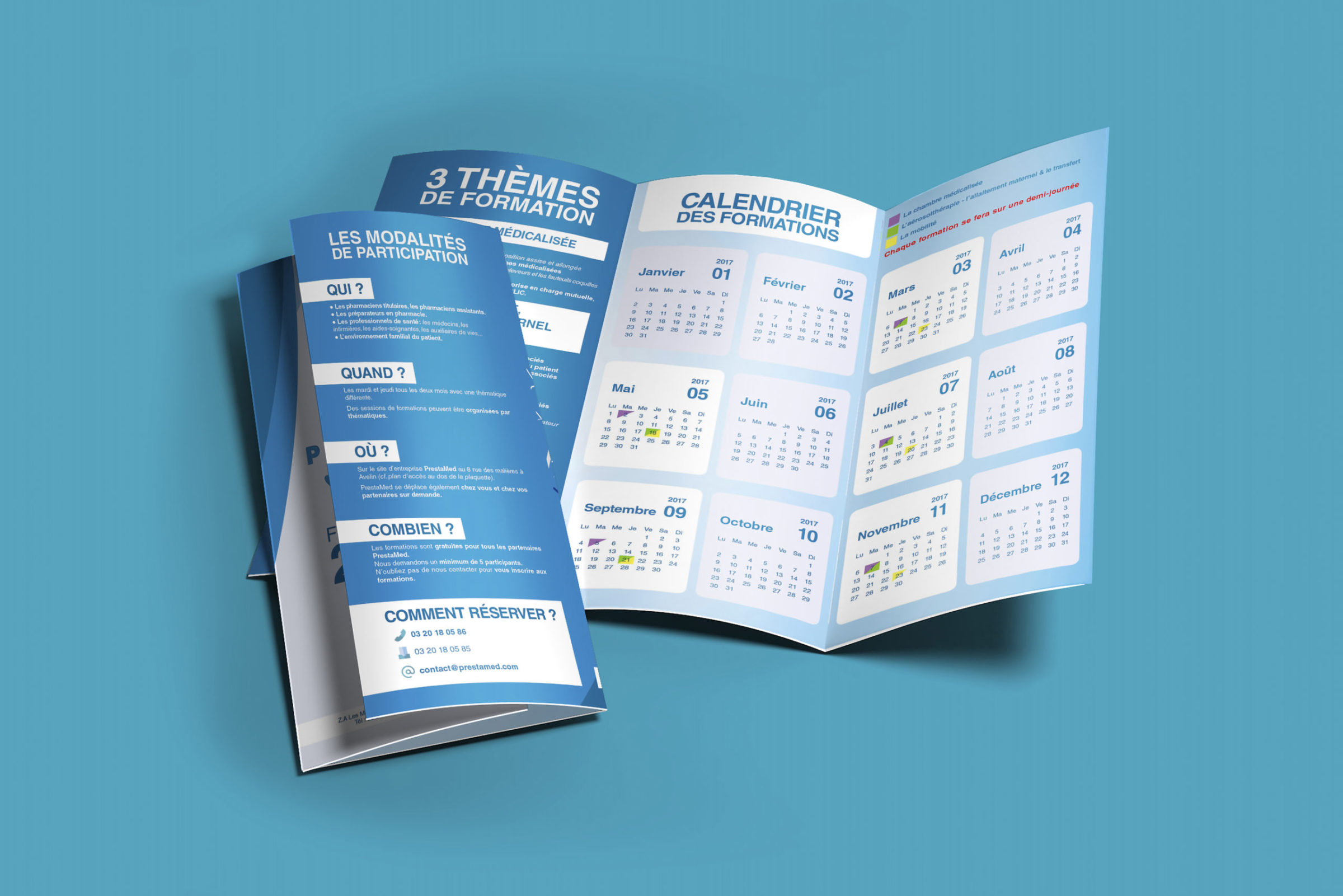 Calendrier de formation de PrestaMed